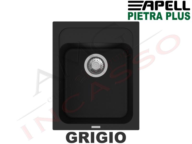 Lavello Apell Pietra Plus PTPL400GG 40X50 1 Vasca Fragranite Grigio