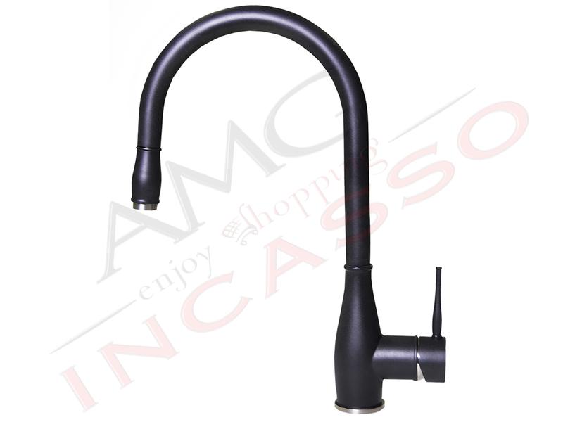 Rubinetto per lavello da cucina Tipologia Monocomando Elleci MGKC0240 colore Full Black 