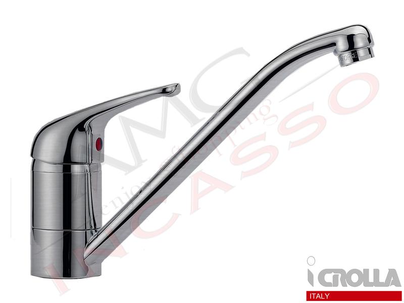 Miscelatore Crolla Perfecta 4070 NK Canna Bassa Nichel Spazzolato