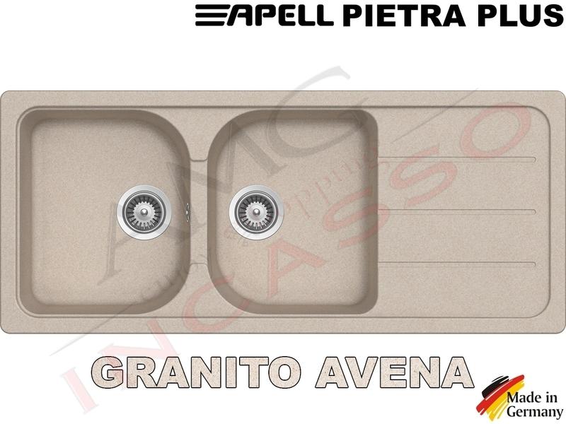 Lavello Cucina Fragranite Ikea.Lavello Fragranite Incasso Cucina Apell Ptsh1162gw Cm 116x50 2 Vasche Bianco Primepremierpapers Co Za