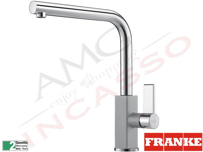 Monocomando Miscelatore Canna Alta Franke Maris Cromato/Stone Grey