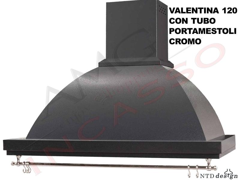 Cappa Rustica Cucina Valentina cm.120 Antracite da 420 m³/h Classe D