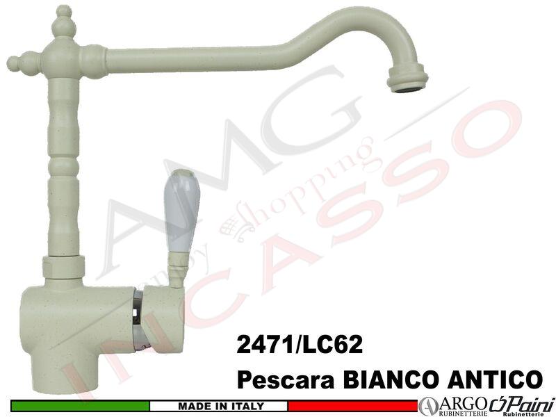 Miscelatore Pescara Rustico Monocomando Bianco Antico