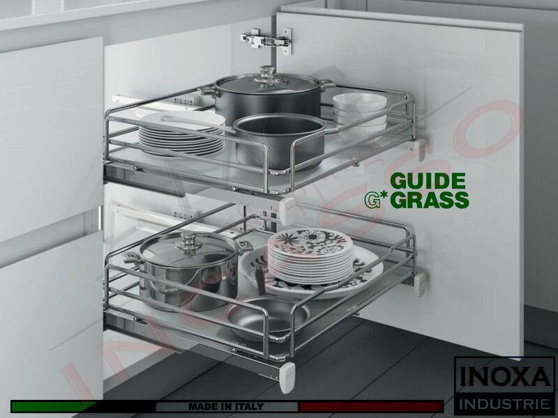 Cassetto Estraibile Con Distanziali Inoxa ELLITE 5202EDY/40-45 Base 40 Pr.45