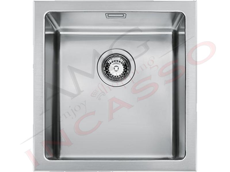 Lavello Cucina Radius R15 1 Vasca cm. 40,7x46,6 Acciaio Inox