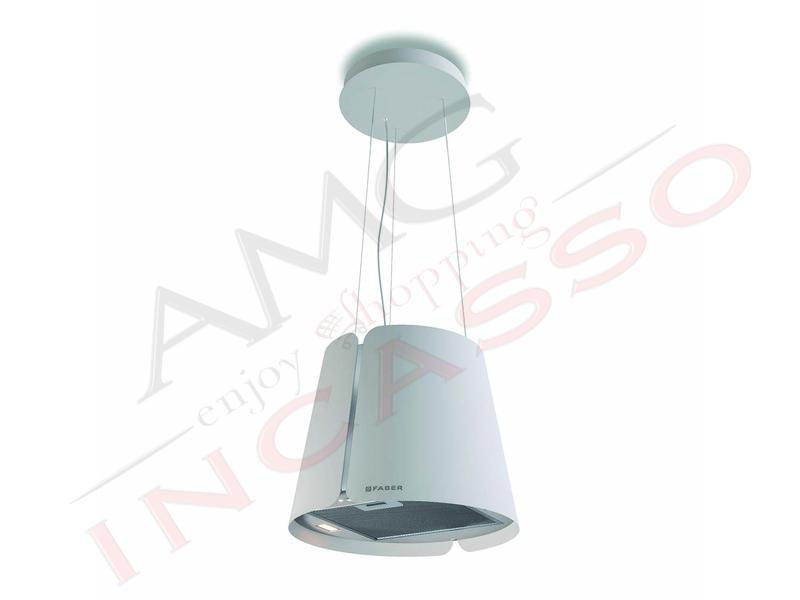 Cappa Isola Faber Beat 345.0612.338 Classe A Aspirazione 720 M/h Bianco Matt
