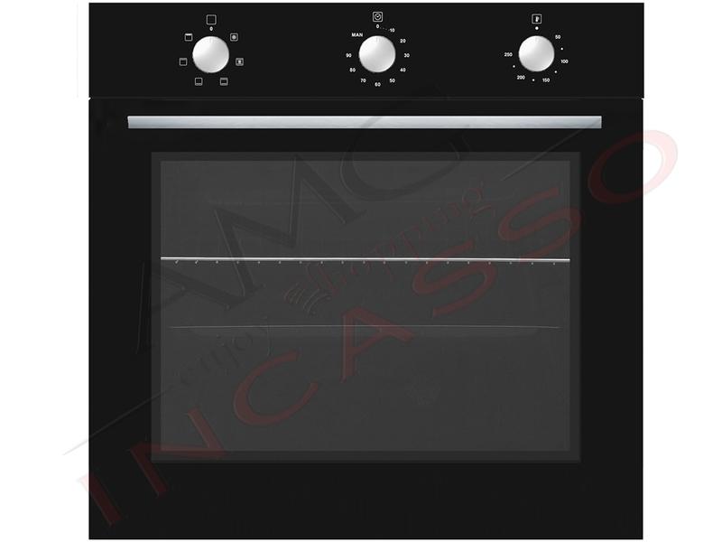 Forno Ventilato Pure Line cm. 60 Nero 6 Funzioni Classe A