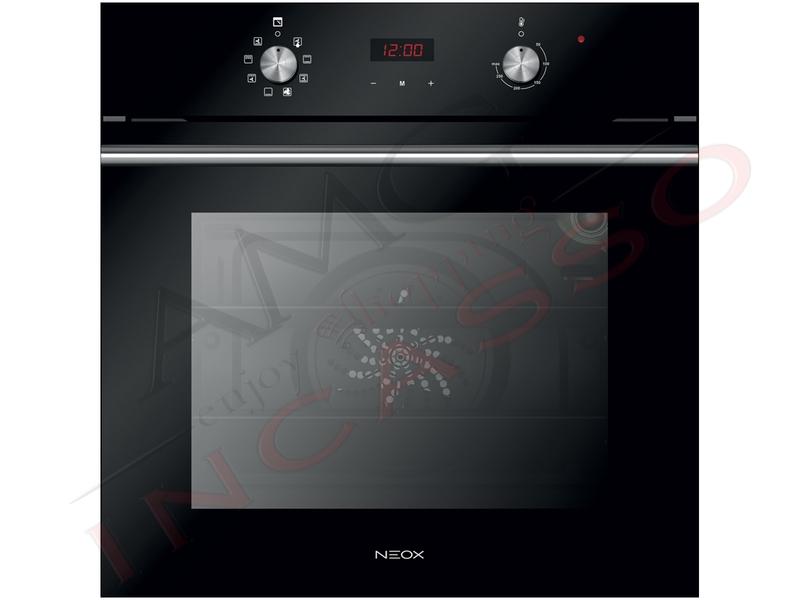 Forno Ventilato Crystal Line cm. 60 Nero 8 Funzioni Classe A