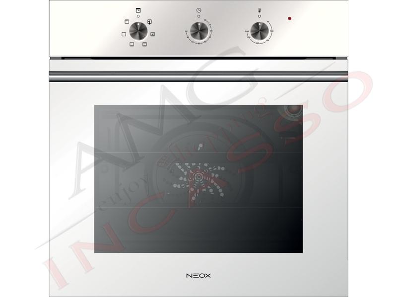 Forno Ventilato Crystal Line cm. 60 Bianco 6 Funzioni Classe A