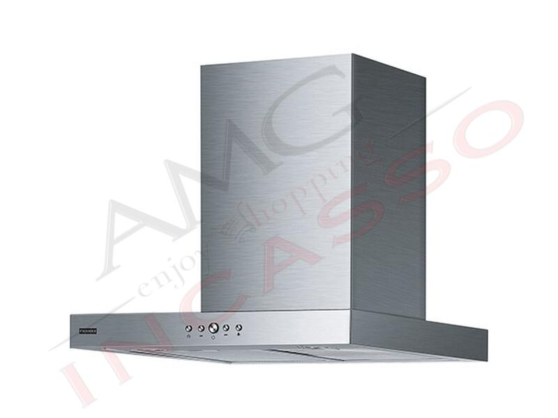 Cappa A parete Franke Tiber Acciaio Inox Stinato 60 Cm Classe A