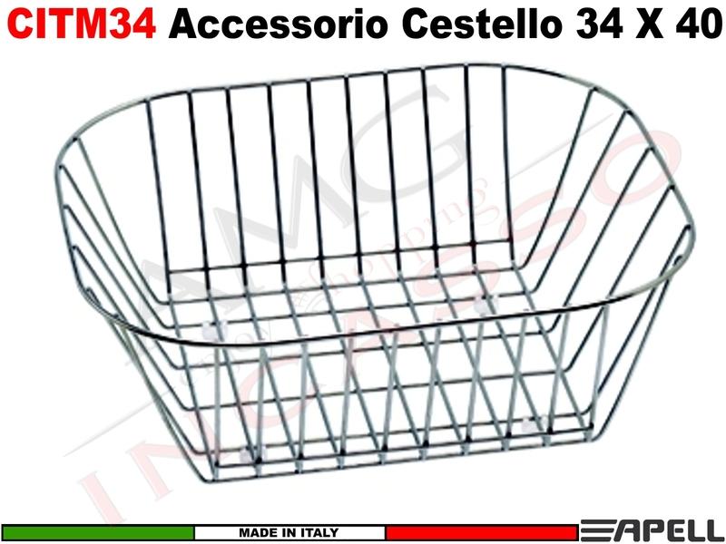 Accessorio Apell CITM34 Cestello Acciaio per Vasche da cm.34X40