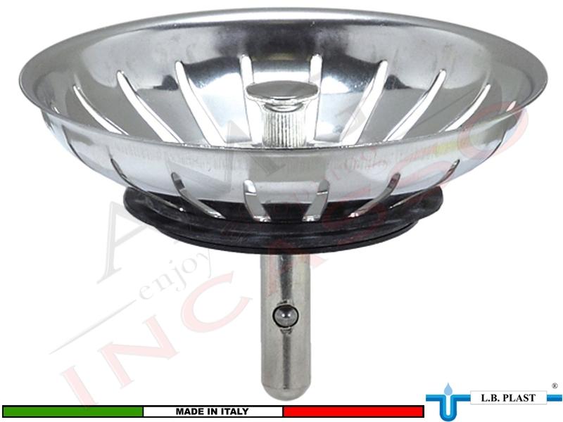 Tappo L.B.Plast DC1158 Classic Ø 8,3 Cestello Inox per Piletta Basket 3"