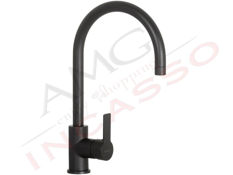 Miscelatore Schock New Aquaalto Canna Alta Raggio Maggiorato Nero Assoluto