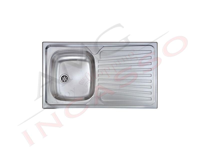 Lavello CM Mondial OEV001HXDX 86x50 1 vasca DX+ Gocciolatoio SX