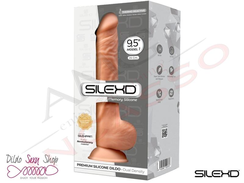 Dildo Realistico Silicone Memory Silexd Model 3 Flesh Termoreattivo 24 Ø 4,5