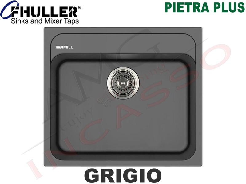 Lavello Incasso Apell-Fhuller PTPL560GG 56X51 1 Vasca Granito Grigio