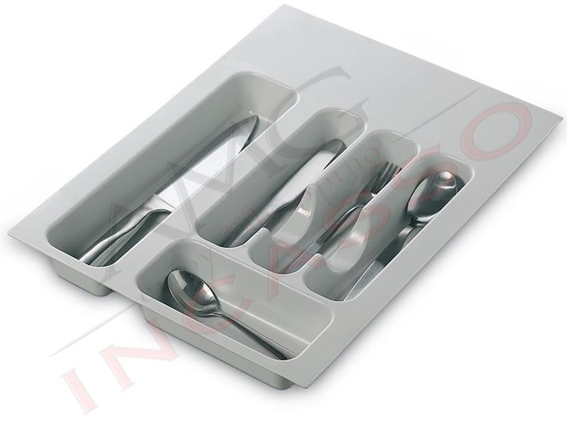 Portaposate Inoxa 98/40 Pvc grigio rifilabile per cassetto da Cm.40