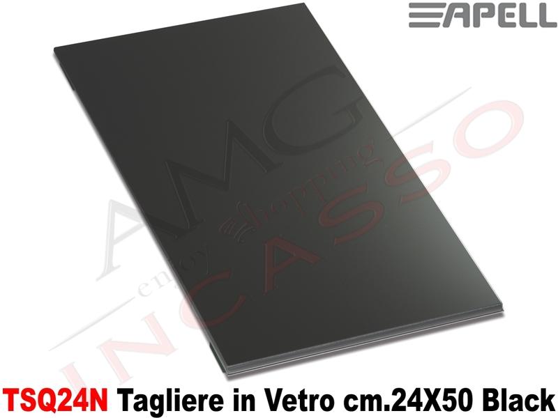 Accessorio Apell TSQ24B Cover Tagliere in Vetro cm.24X50 Nero