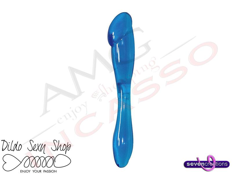 DILDO DOPPIO PENETRAZIONE VAGINALE ANALE MORBIDO STIMOLATORE Seven Creation 25054 PER UOMO E DONNA