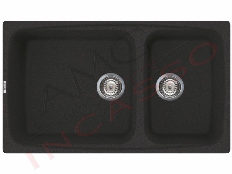 Lavello Elleci LGF45059 Fox 450 86x50 2 Vasche Granitek Classic® G59 Antracite