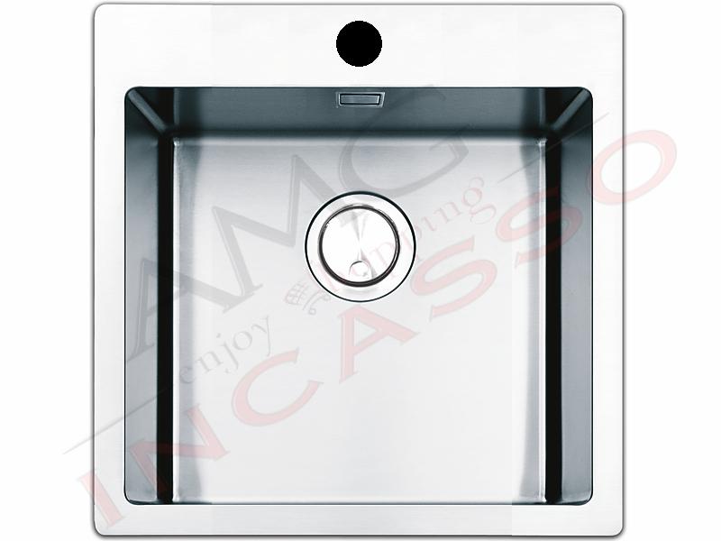 Lavello Cucina Linear Plus 1 Vasca cm. 56x51 Acciaio Inox