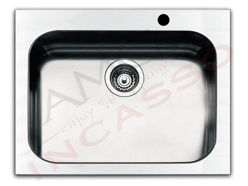 Lavello Apell Torino Acciaio Spazzolato 57X51 1 Vasca