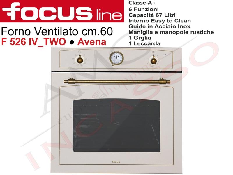 Forno Cucina Elettrico Ventilato Rustic Line cm.60 Classe A+ Avena 6 Funzioni