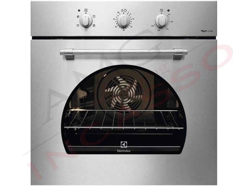 Forno Cucina Elettrico Ventilato Rustico cm.60 Acciaio Inox 5 Funzioni Classe A