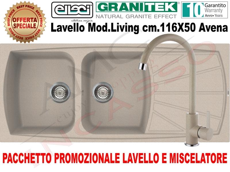 KIT Elleci Avena : Lavello LGL50051 + Miscelatore MGKC0151
