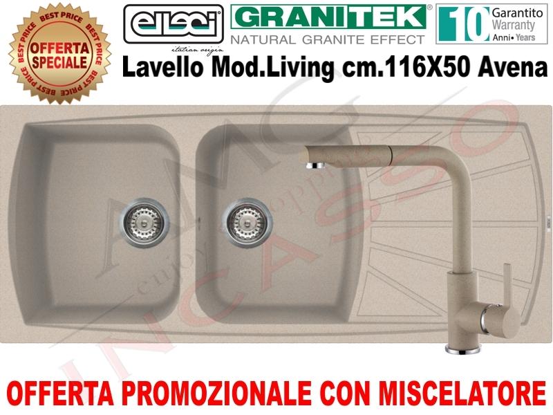 KIT Elleci Avena : Lavello LGL50051 + Miscelatore MGKC0251